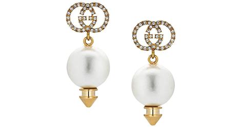 gucci earrings pearl|gucci pearl earrings dupe.